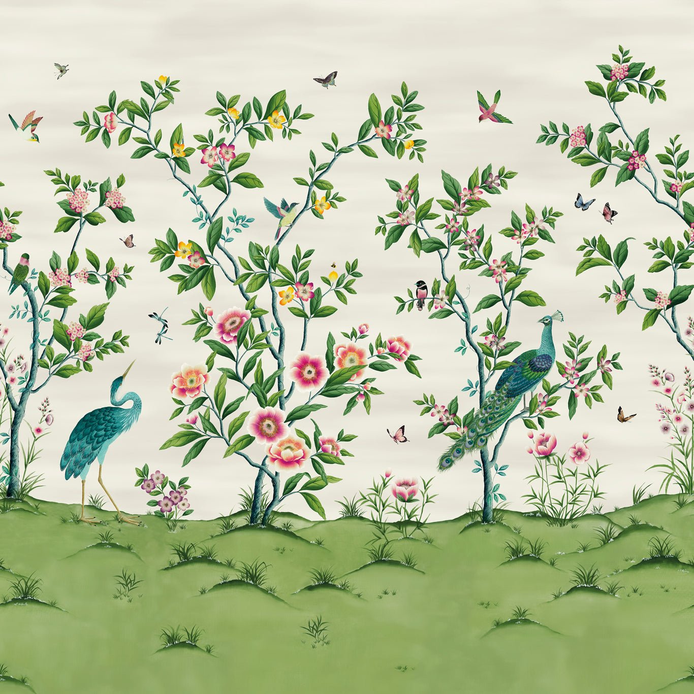 Florence Wallpaper - Fig Blossom/Apple/Peony - HDHW112891 - Harlequin - Premier Wallcovering
