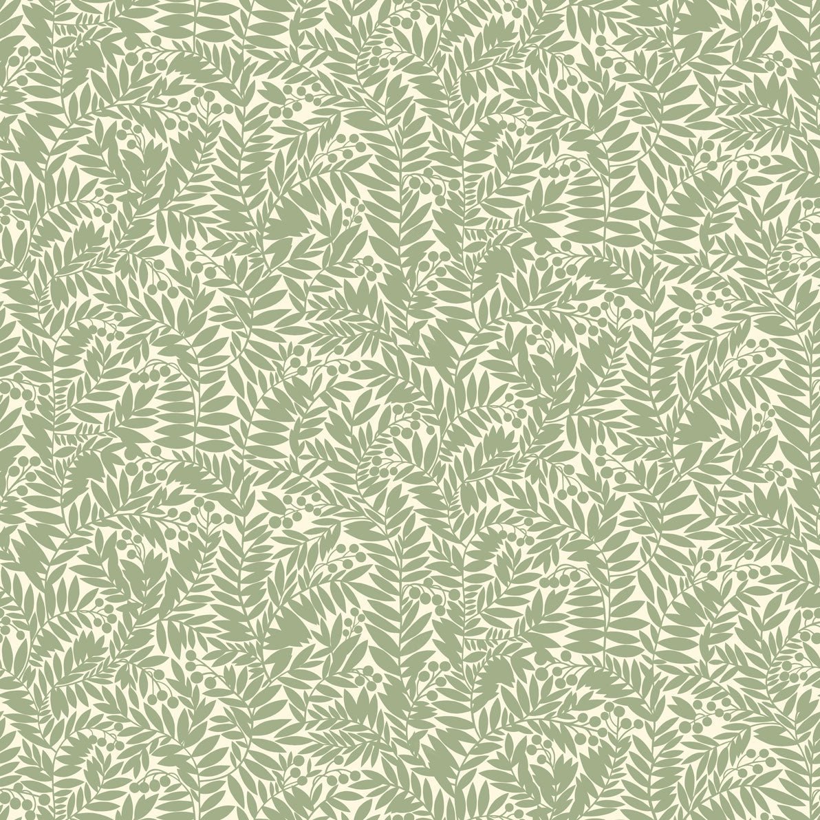 Florence Wallpaper - Green - Summer Gray - Premier Wallcovering