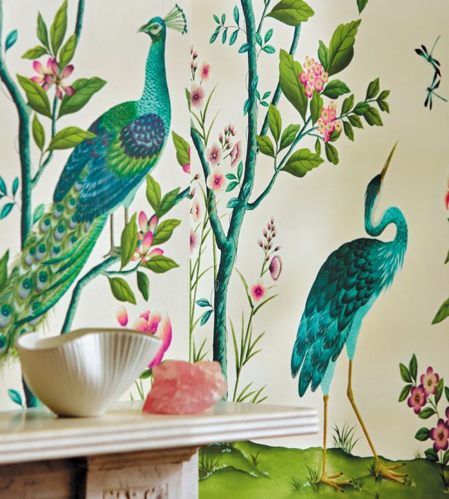Florence Wallpaper - Fig Blossom/Apple/Peony - HDHW112891 - Harlequin - Premier Wallcovering