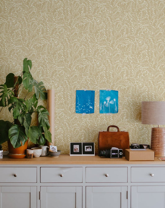 Florence Wallpaper - Beige - Summer Gray - Premier Wallcovering