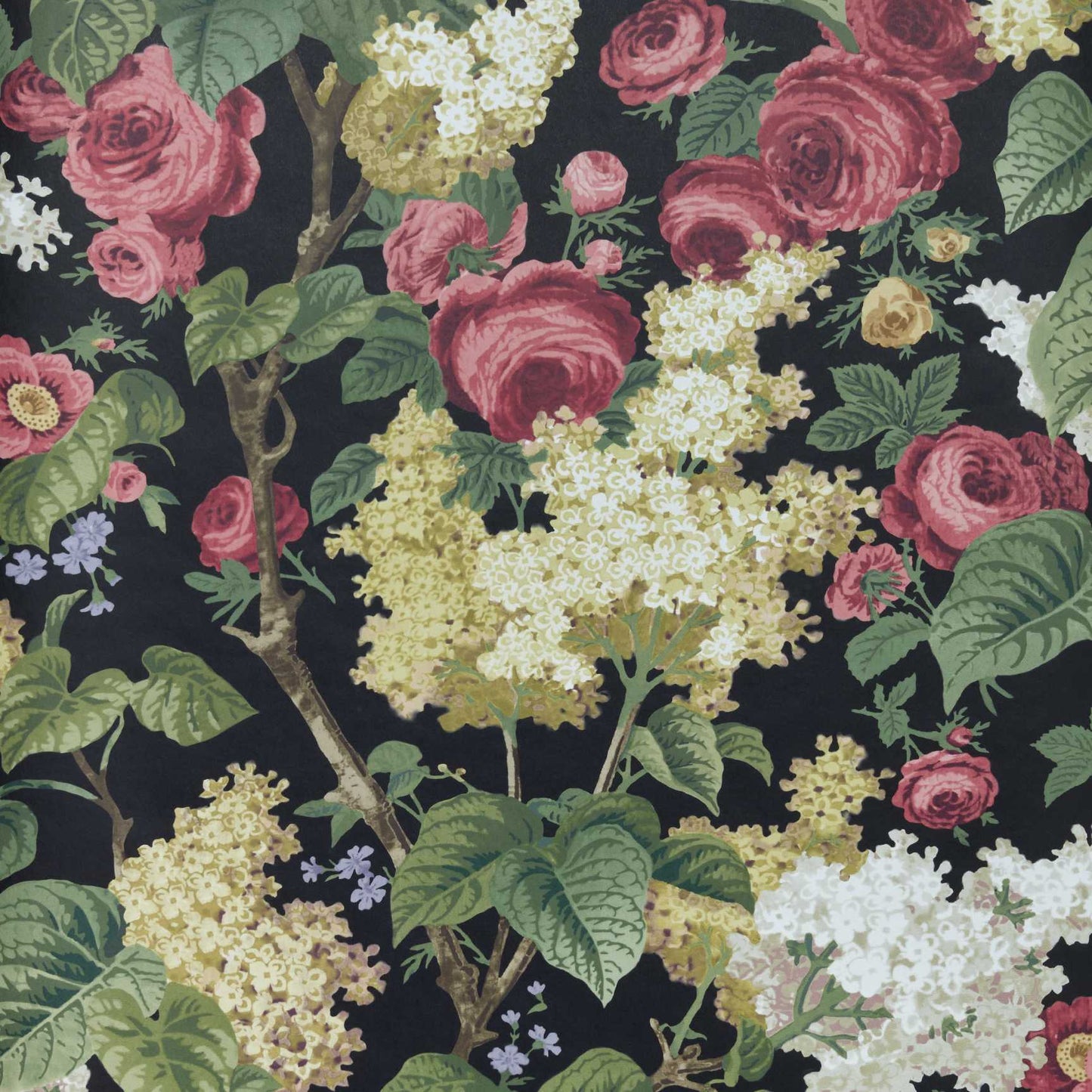 Floribunda Wallpaper - Midnight - 1838 wallcoverings - 2311 - 168 - 04 - Premier Wallcovering