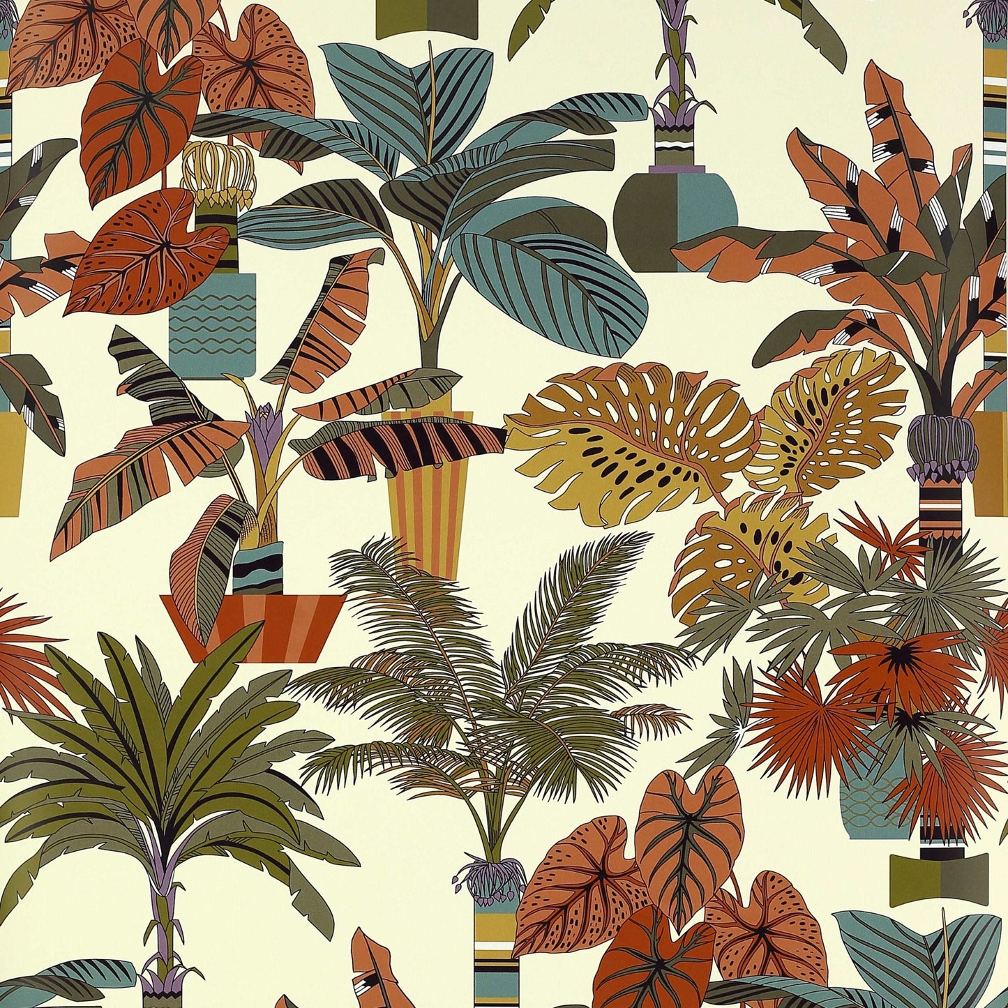 Florida Wallpaper - Tabac - Manuel Canovas - 03100-03 - Premier Wallcovering