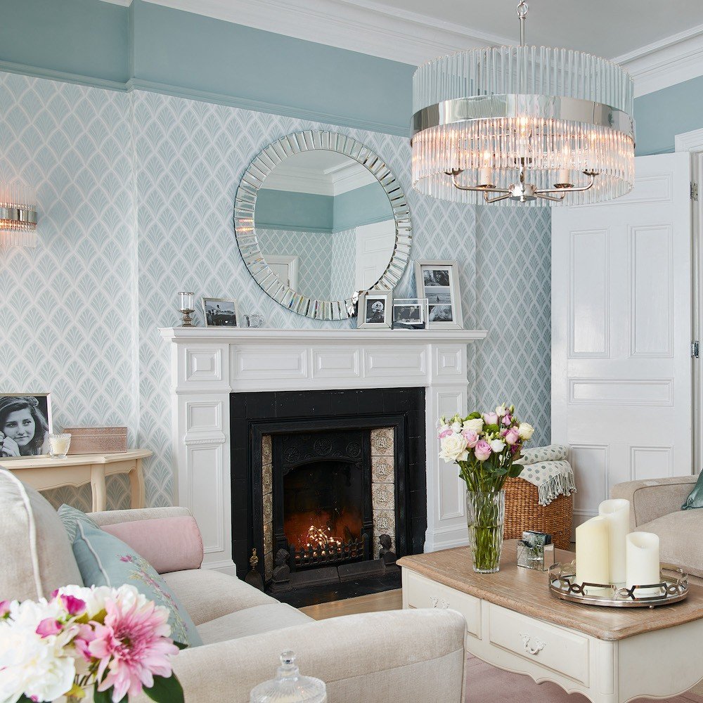 Florin Wallpaper - Duck Egg - Laura Ashley - 113376 - Premier Wallcovering