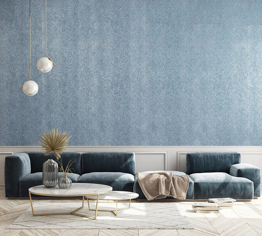 Flow Slow Living Wallpaper - Windy Blue - Hohenberger - 30031 - Premier Wallcovering