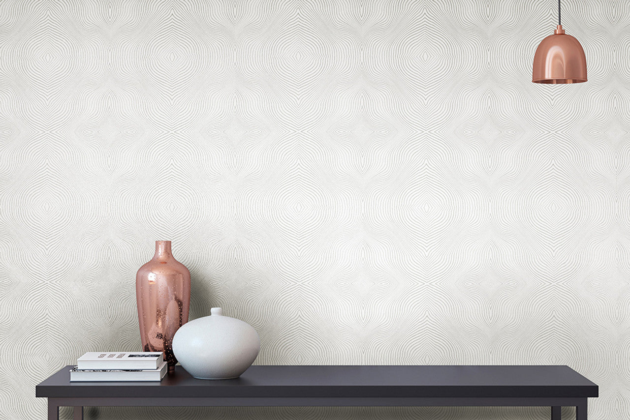 Flow Slow Living Wallpaper - Ivory White - Hohenberger - 30036 - Premier Wallcovering