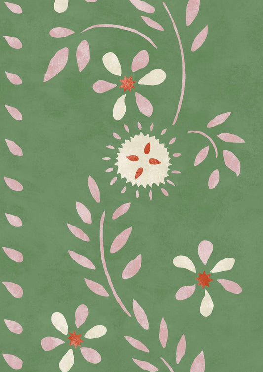 Lewis & Wood - Folklore - Blossom Leaf - Premier Wallcovering