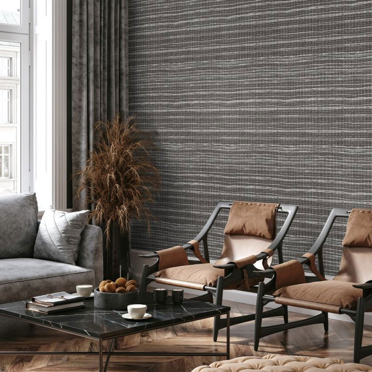 Fondo Pepper Wallpaper - Black Pepper - Hohenberger - 27104 - Premier Wallcovering