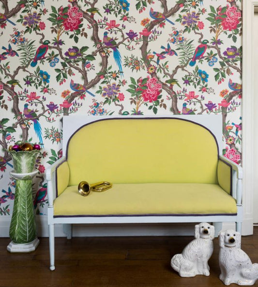 Fontainebleau Wallpaper - Multi on Parchment - 99/12050 - Cole & Son - Premier Wallcovering