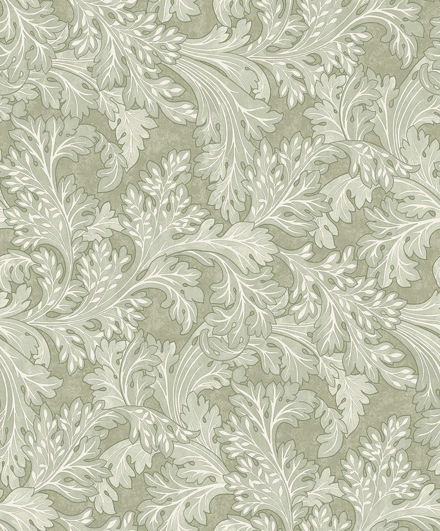 Forenza Wallpaper - Sage - Holden Décor - 91783 - Premier Wallcovering