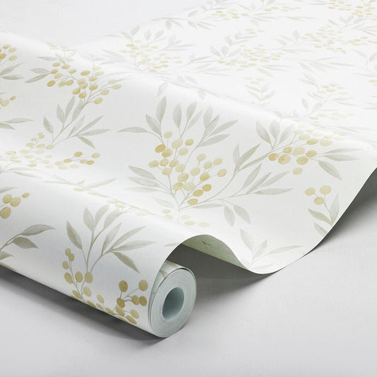 Forest Berries Wallpaper - Light Grey - Boråstapeter - 4713 - Premier Wallcovering