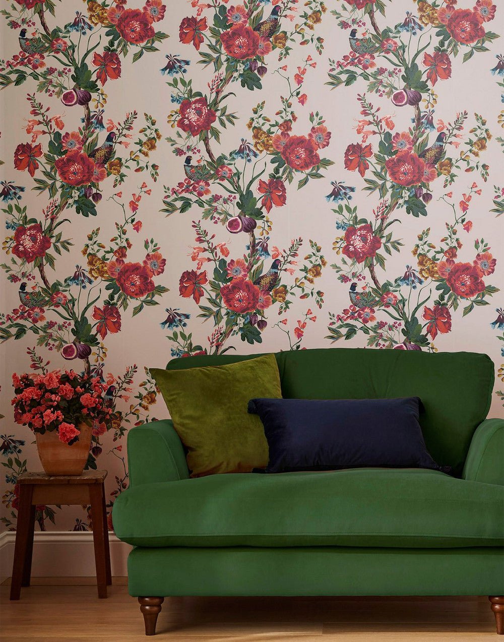 Forest Chinoiserie Wallpaper - Antique Cream - Joules - 118558 - Premier Wallcovering