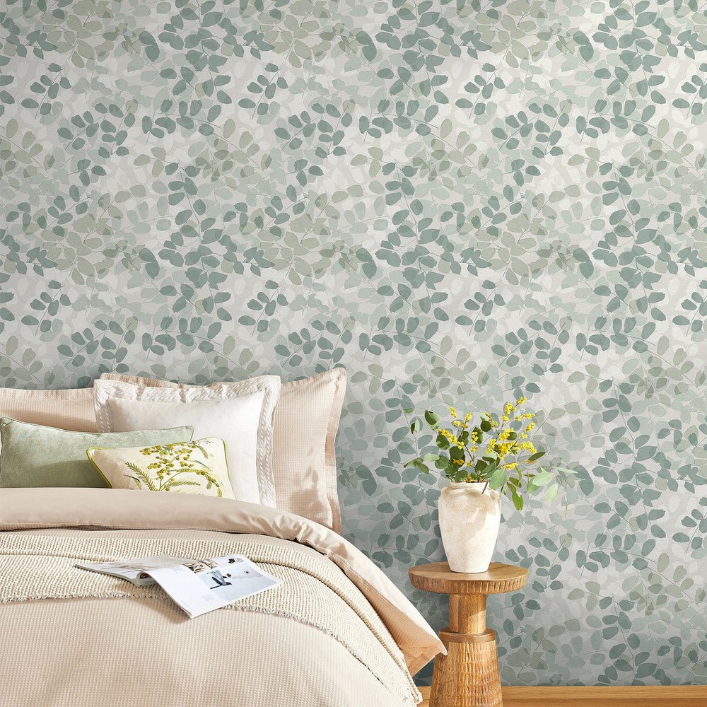 Forest Floor Wallpaper - Duck Egg - Next - 128830 - Premier Wallcovering