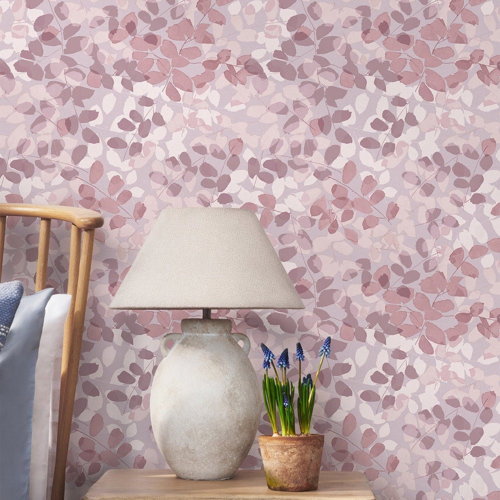 Forest Floor Wallpaper - Lilac - Next - 128831 - Premier Wallcovering