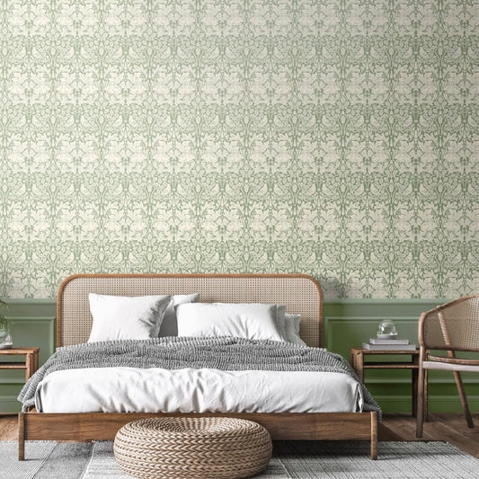 Forest Rabbit Wallpaper - Sage Green - Hoopla Walls - HWA1141W - Premier Wallcovering