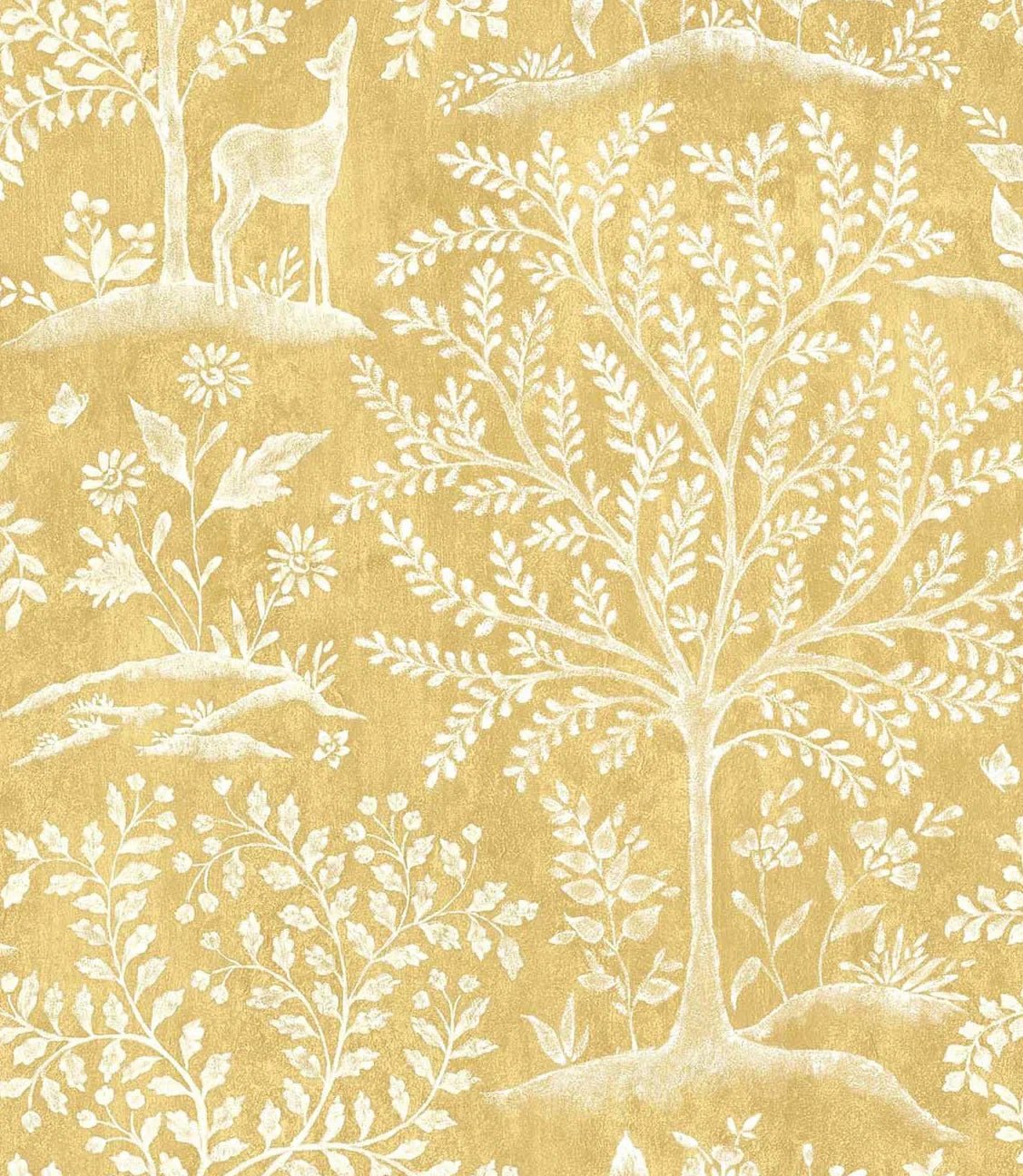 Foret Wallpaper - Ochre - Nina Campbell - NCW4490 - 01 - Premier Wallcovering