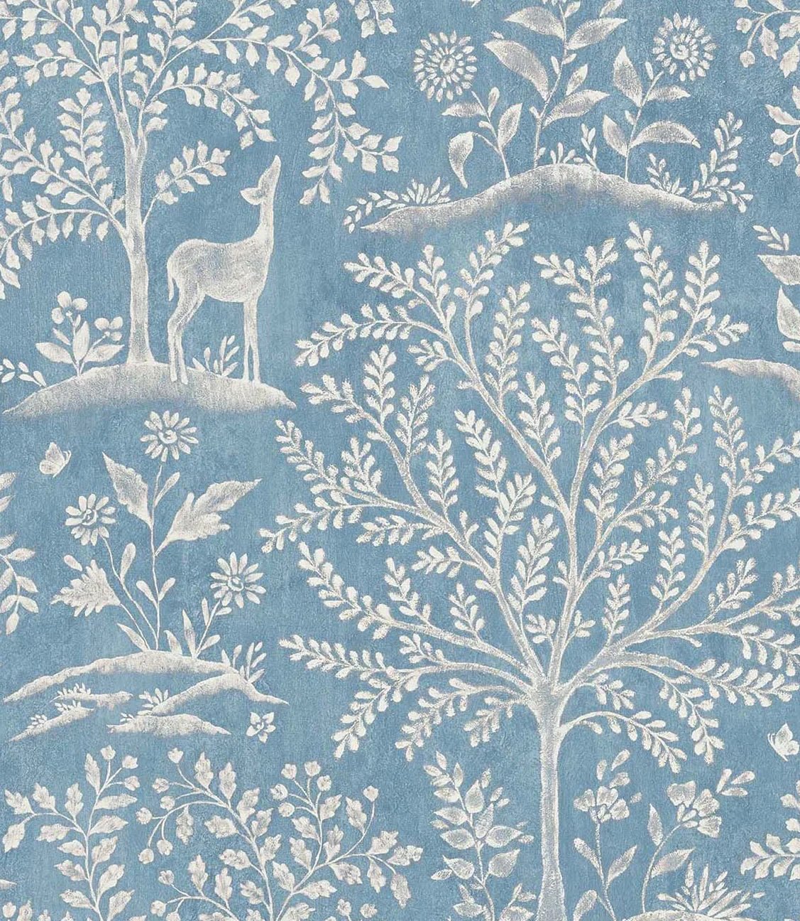 Foret Wallpaper - Blue - Nina Campbell - NCW4490 - 03 - Premier Wallcovering