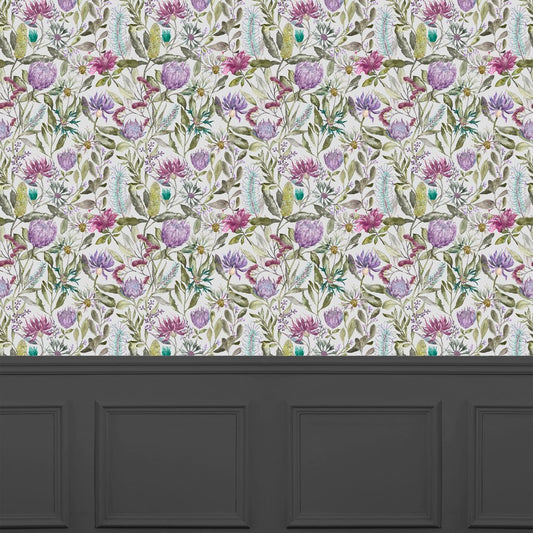 Fortazela Wallpaper - Violet - Voyage Maison - FORTAZE/WPO/VIO - Premier Wallcovering