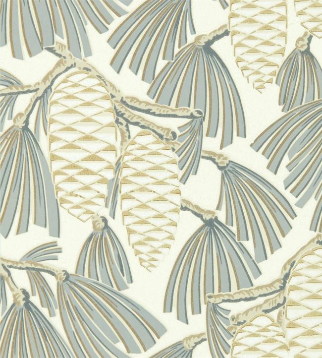 Foxley Wallpaper - Platinum/Gold - HSAW112128 - Harlequin - Premier Wallcovering