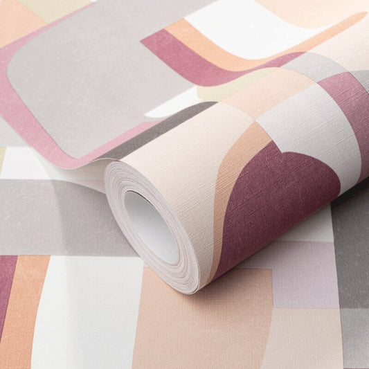 Fragment Modern Geometric Wallpaper - Violet - Erismann - 10432 - 06 - Premier Wallcovering