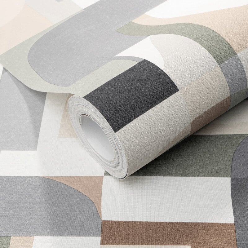 Fragment Modern Geometric Wallpaper - Brown Multi - Erismann - 10432 - 11 - Premier Wallcovering