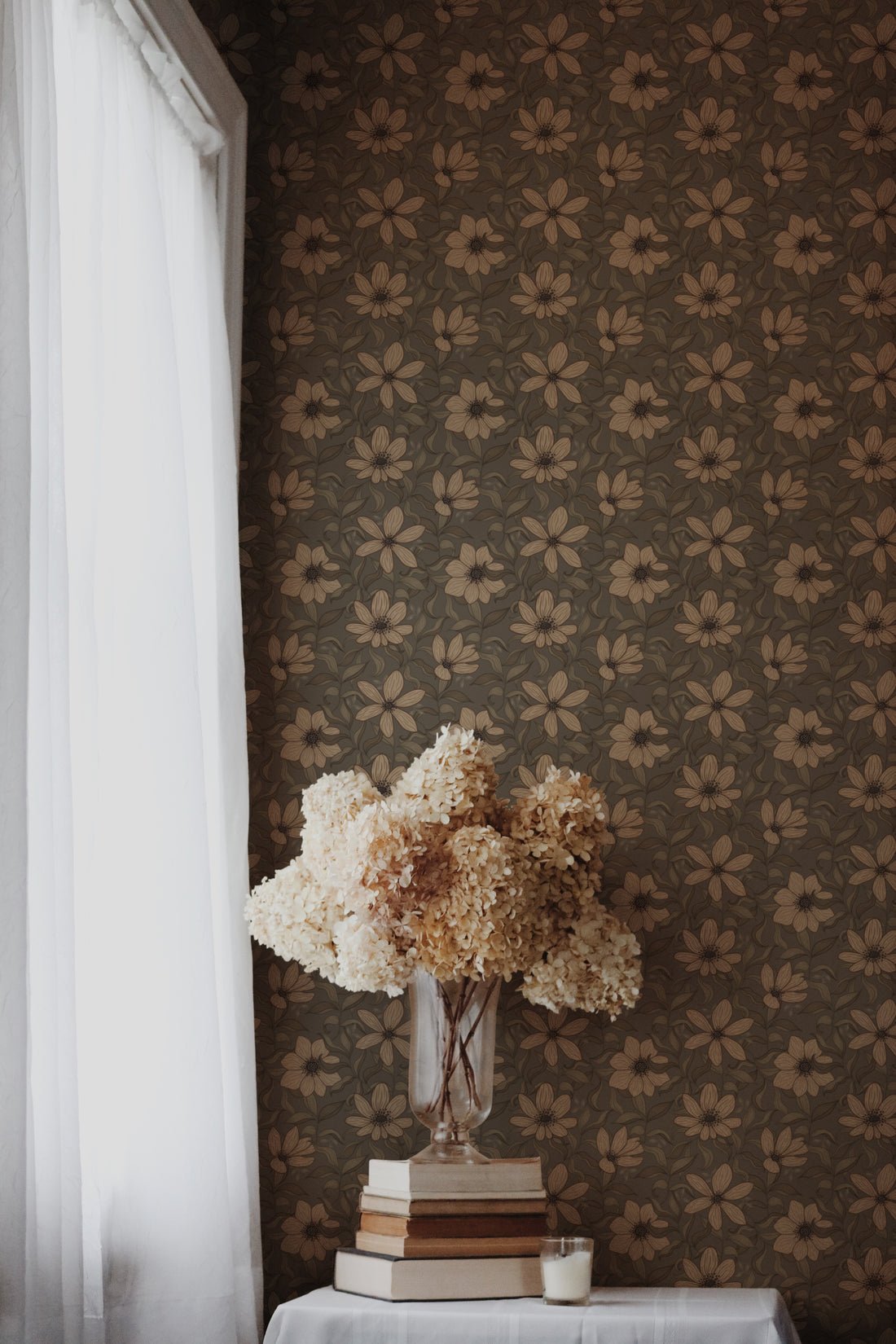 Fredrik Wallpaper - Taupe - Summer Gray - Premier Wallcovering