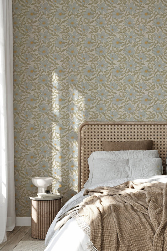 Fredrik Wallpaper - Lake - Summer Gray - Premier Wallcovering