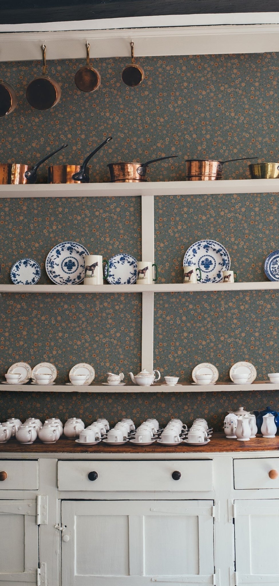 Freja Wallpaper - Sky - Summer Gray - Premier Wallcovering