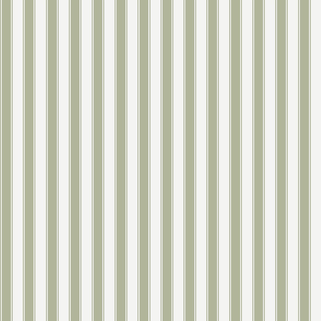 French Stripes Wallpaper - Green - Summer Gray - Premier Wallcovering