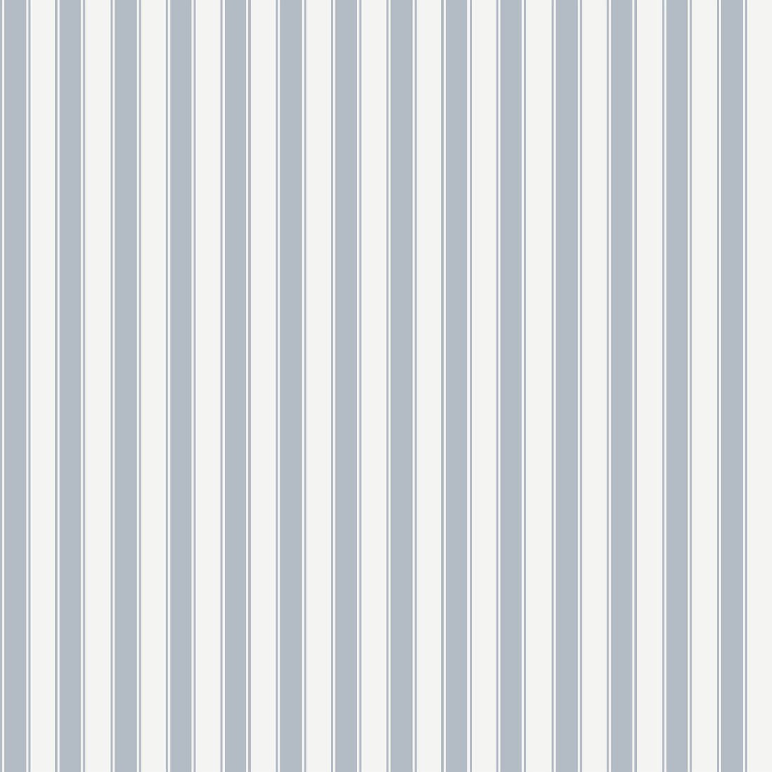 French Stripes Wallpaper - Blue - Summer Gray - Premier Wallcovering
