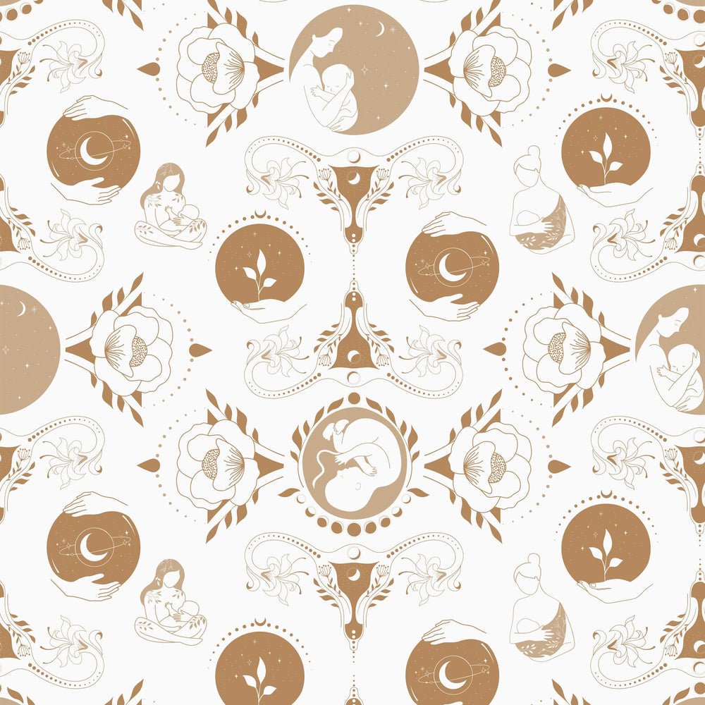 Freyja Wallpaper - Gold - Lust Home - LH900254 - Premier Wallcovering