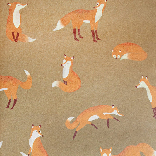 Friendly Foxes Great Kids Wallpaper - Bronze - Hohenberger - 26842 - Premier Wallcovering
