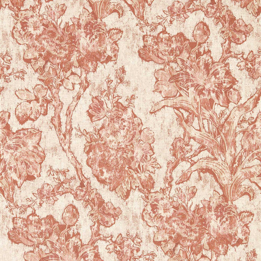 Fringed Tulip Toile Wallpaper - Putty - DGDW217324 - Sanderson - Premier Wallcovering