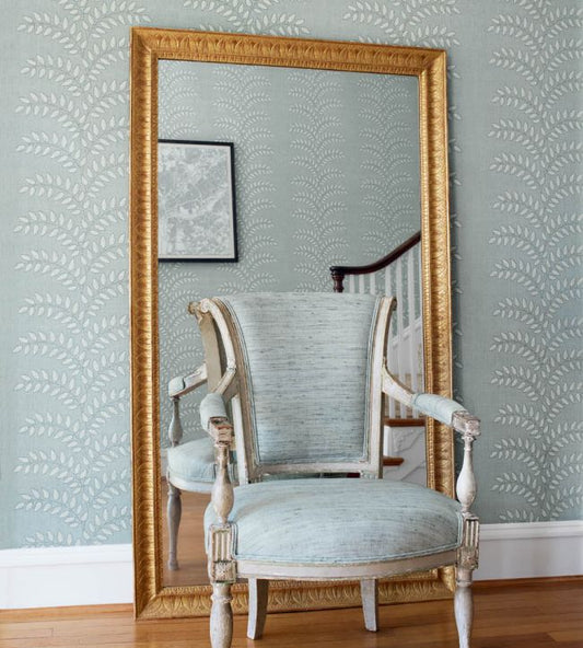 Frondescence Wallpaper - Robins Egg - Anna French - AT16102 - Premier Wallcovering