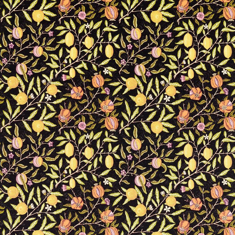 Fruit Fabric - Twilight - Morris & Co - 520015 - Premier Wallcovering