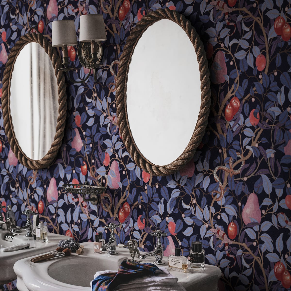 Fruit Garden Wallpaper - Lilac - Rebel Walls - R19276 - Premier Wallcovering