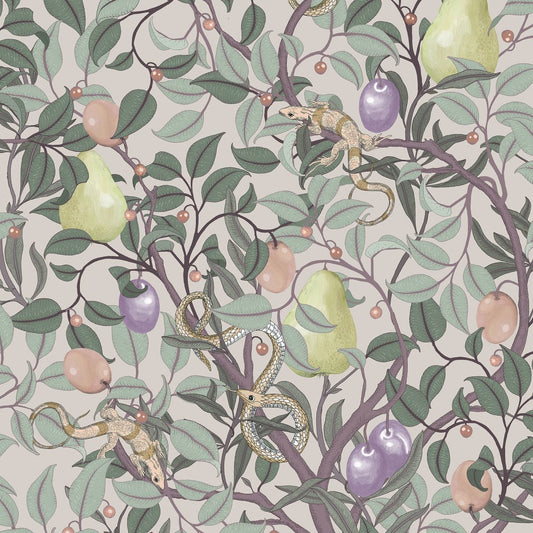 Fruit Garden Wallpaper - Pastel - Rebel Walls - R19274 - Premier Wallcovering