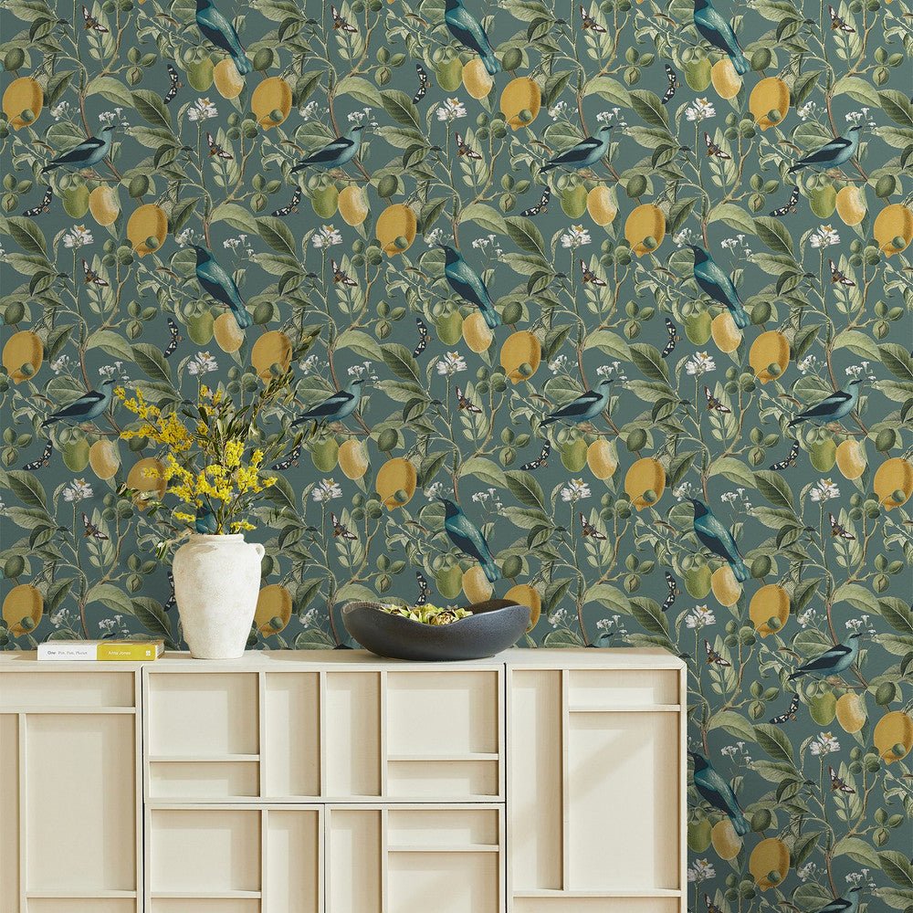 Fruit Tree Wallpaper - Dusk - Next - 128835 - Premier Wallcovering