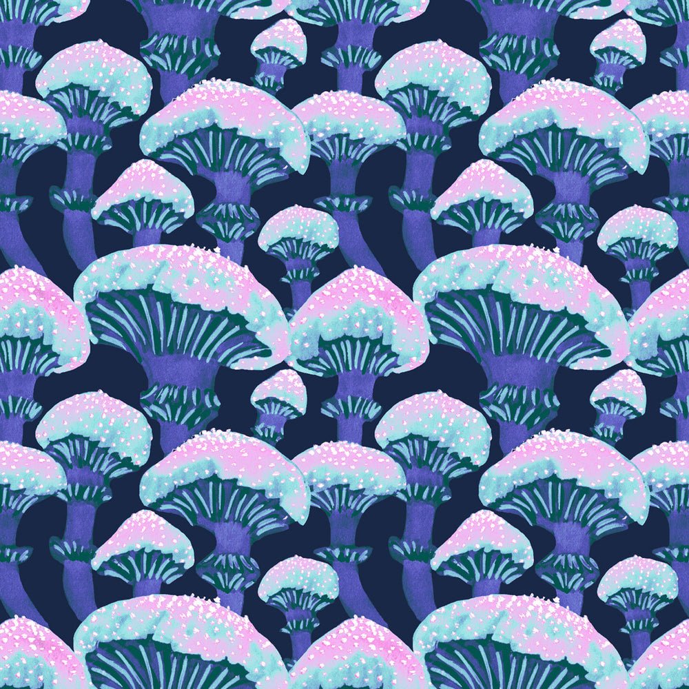 Fun Guy Wallpaper - Midnight Navy, Sky Blue & Pink - Lust Home - LH900366 - Premier Wallcovering