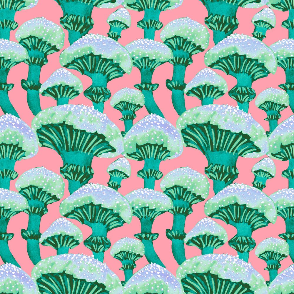 Fun Guy Wallpaper - Candy Pink & Aqua Green - Lust Home - LH900365 - Premier Wallcovering