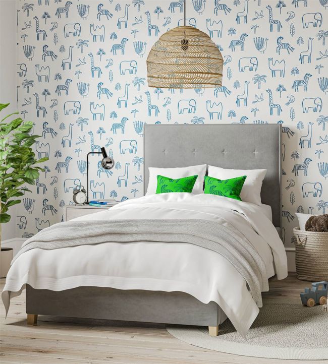 Funky Jungle Wallpaper - Stone - HLTF112629 - Harlequin - Premier Wallcovering