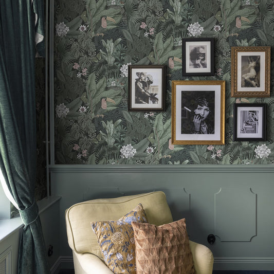 Furada Wallpaper - Sage - Rebel Walls - R17461 - Premier Wallcovering