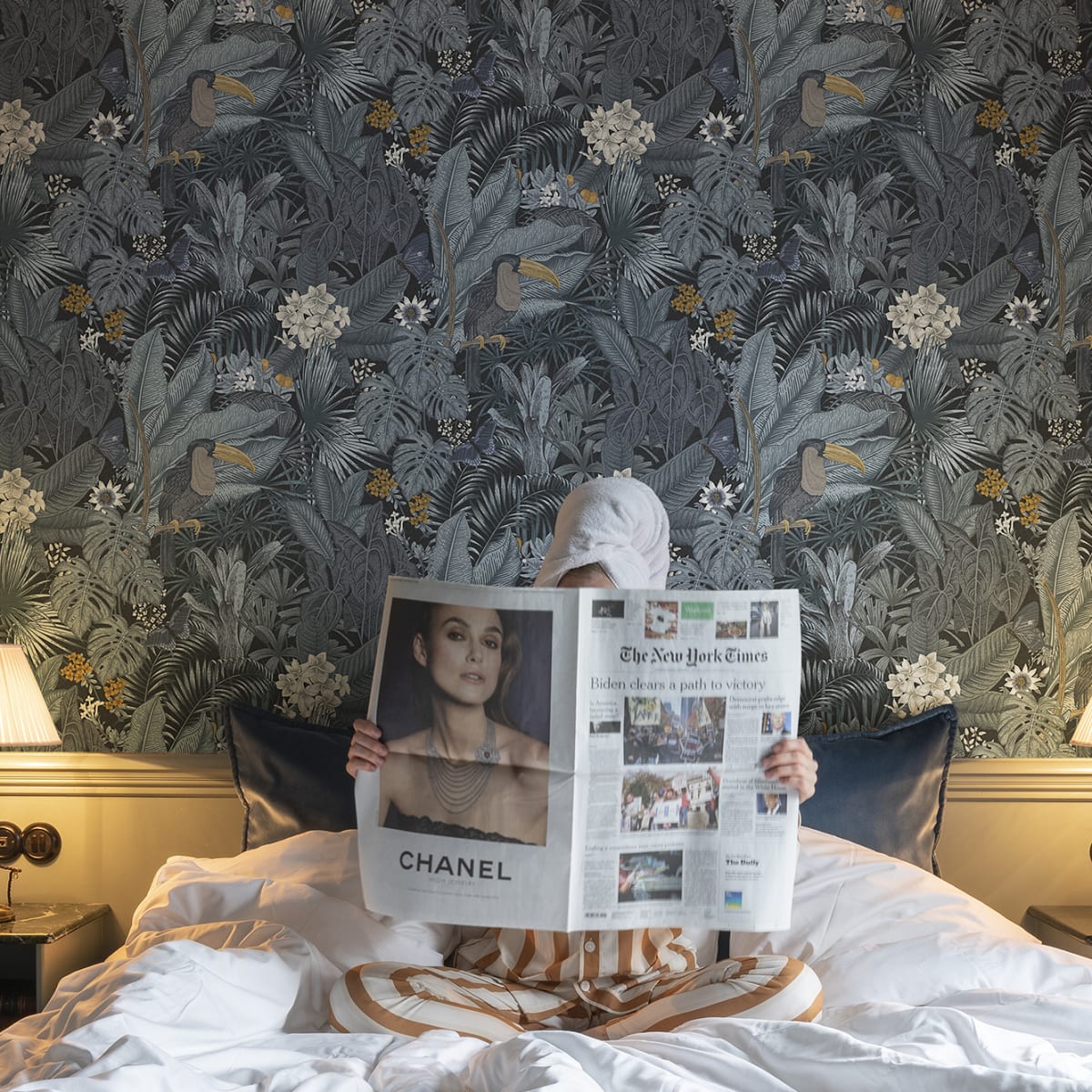 Furada Wallpaper - Teal - Rebel Walls - R17462 - Premier Wallcovering