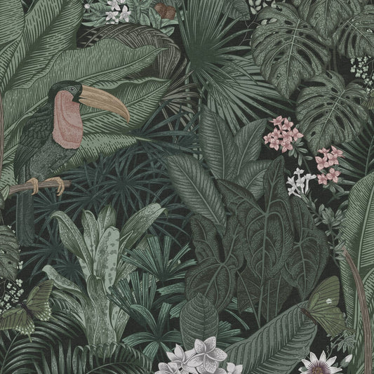 Furada Wallpaper - Sage - Rebel Walls - R17461 - Premier Wallcovering