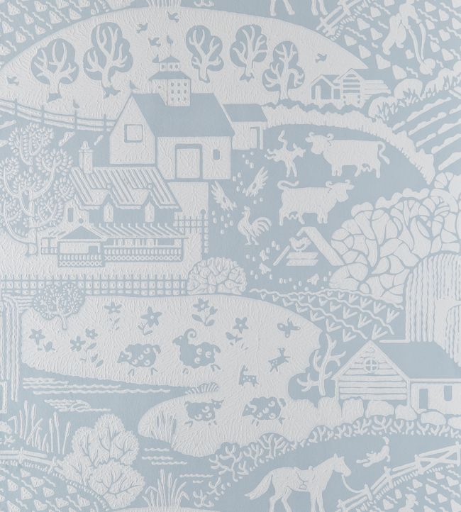 Gable Wallpaper - Parma Gray - 5404 - Farrow & Ball - Premier Wallcovering