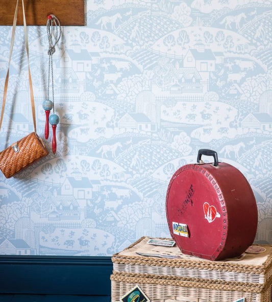 Gable Wallpaper - Parma Gray - 5404 - Farrow & Ball - Premier Wallcovering