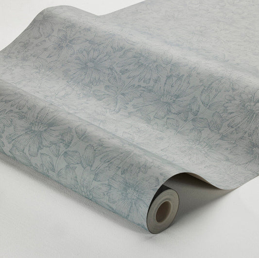 Gabriella Wallpaper - Blue - Boråstapeter - 3976 - Premier Wallcovering