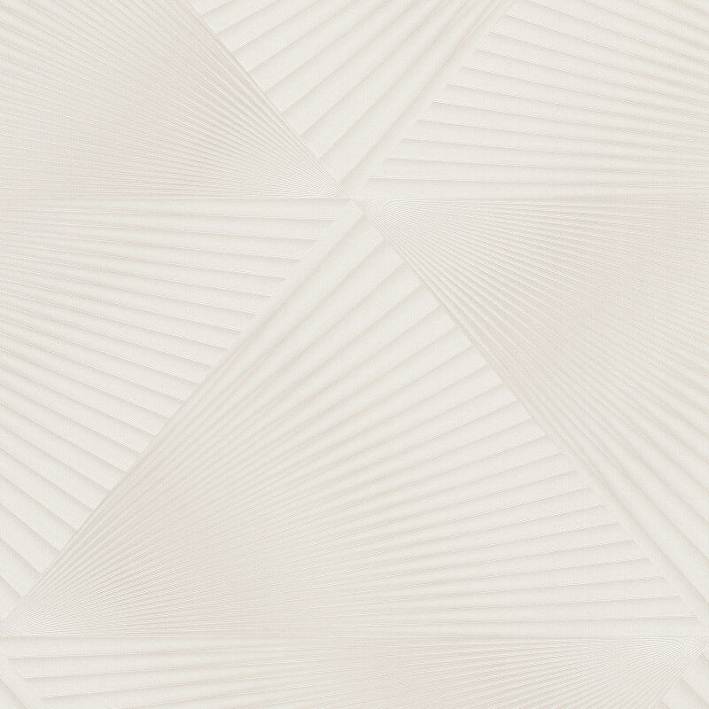 Gala 3D Effect Fan Metallic Wallpaper - Cream - Erismann - 10404 - 14 - Premier Wallcovering