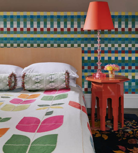 Galaxie Fabric - Green - Christopher Farr Cloth - CFF231 - 01 - Premier Wallcovering