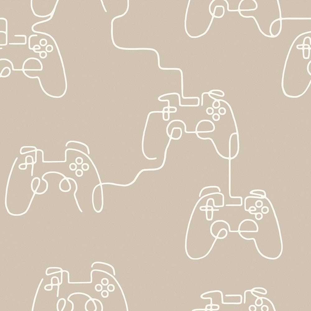 Gamer Doodle Wallpaper - Neutral - Next - 127713 - Premier Wallcovering