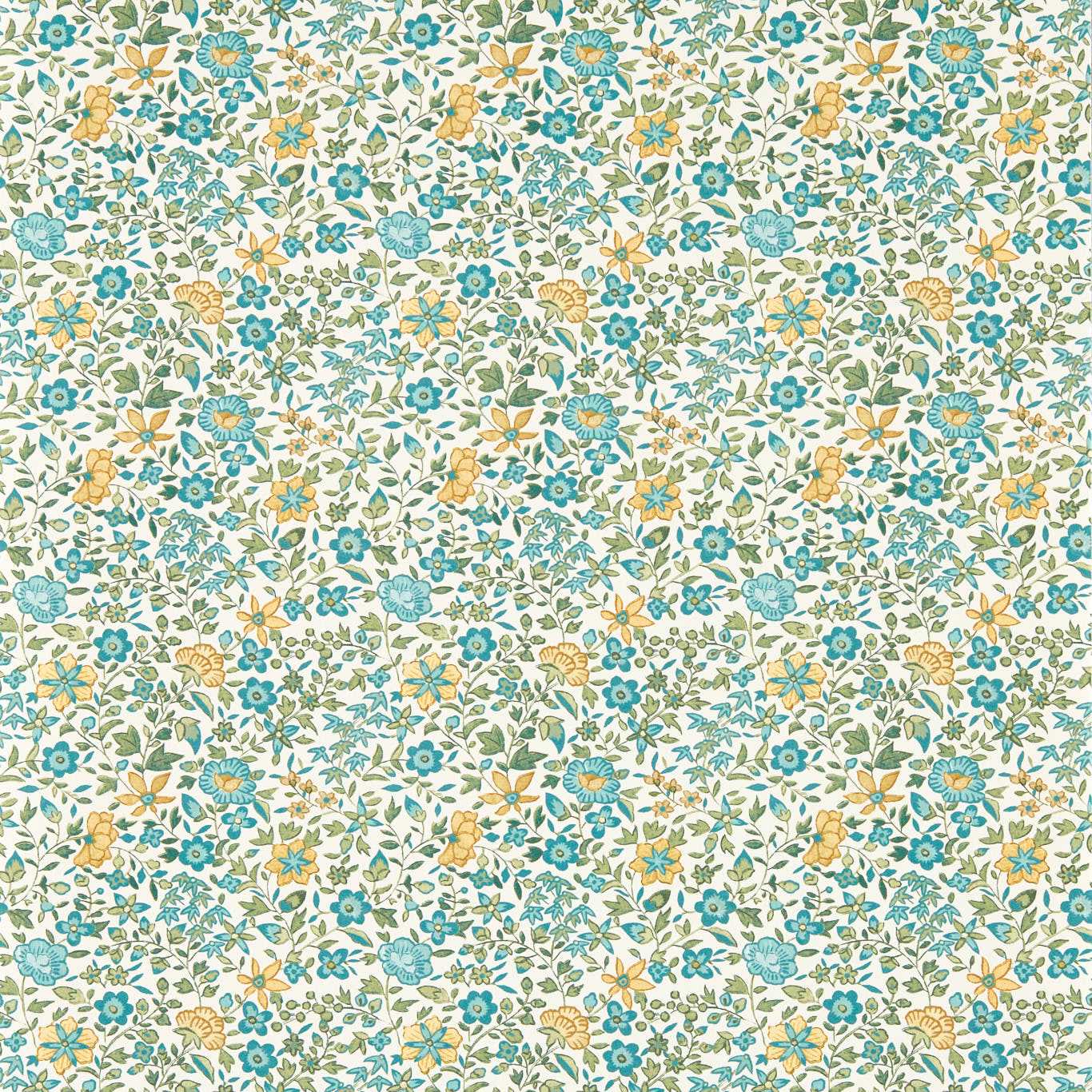 Gamthi Wallpaper - Teal - Clarke & Clarke - W0235/04 - Premier Wallcovering